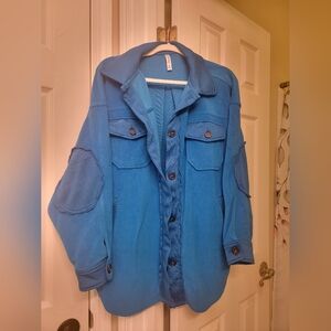 Blue Button-Up Jacket